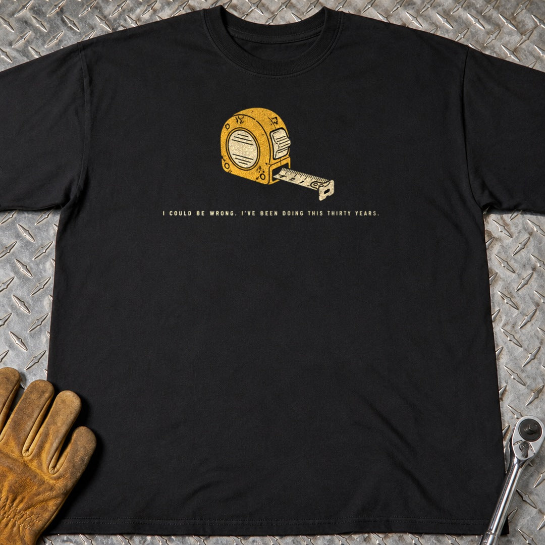 Could Be Wrong t-shirt flat lay