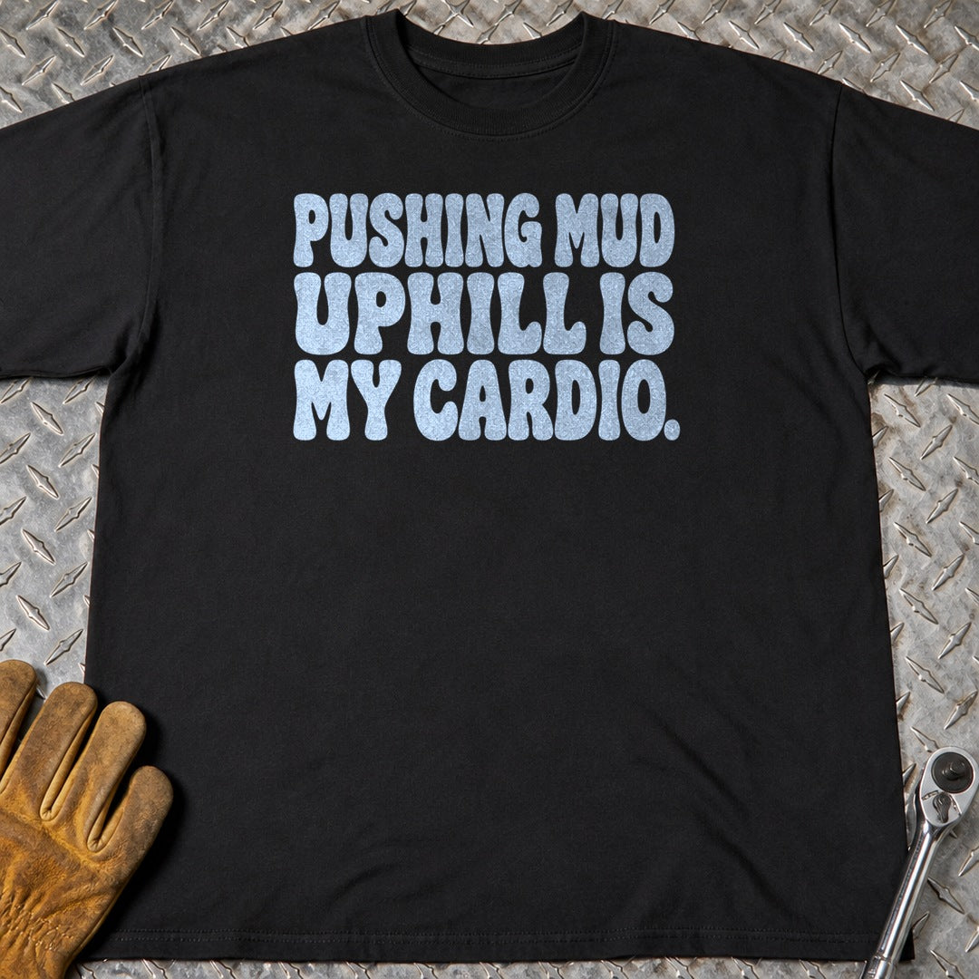 Uphill Cardio t-shirt flat lay