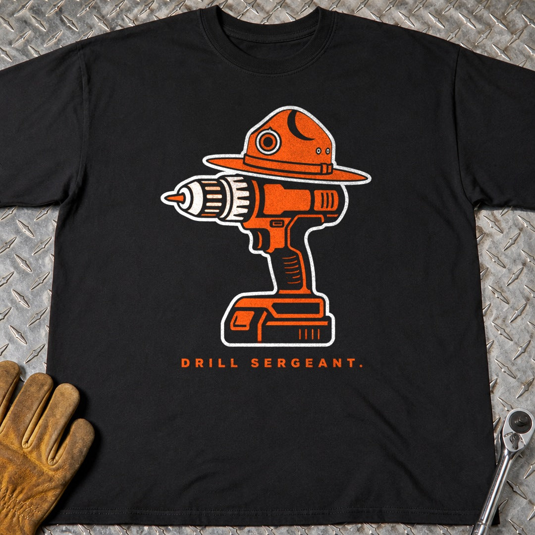 Drill Sergeant t-shirt flat lay