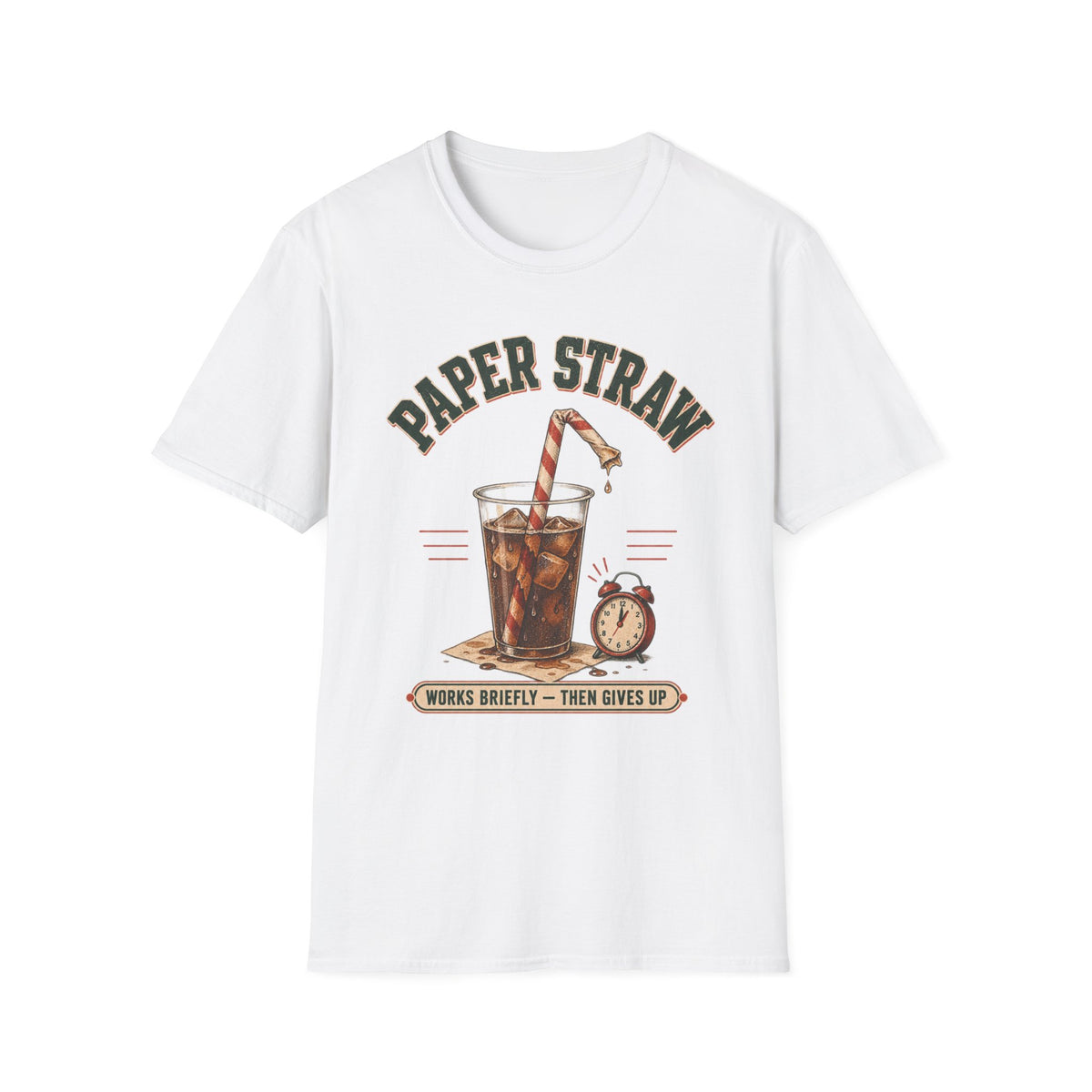 Paper Straw funny UK trade t-shirt — Site Banter Co