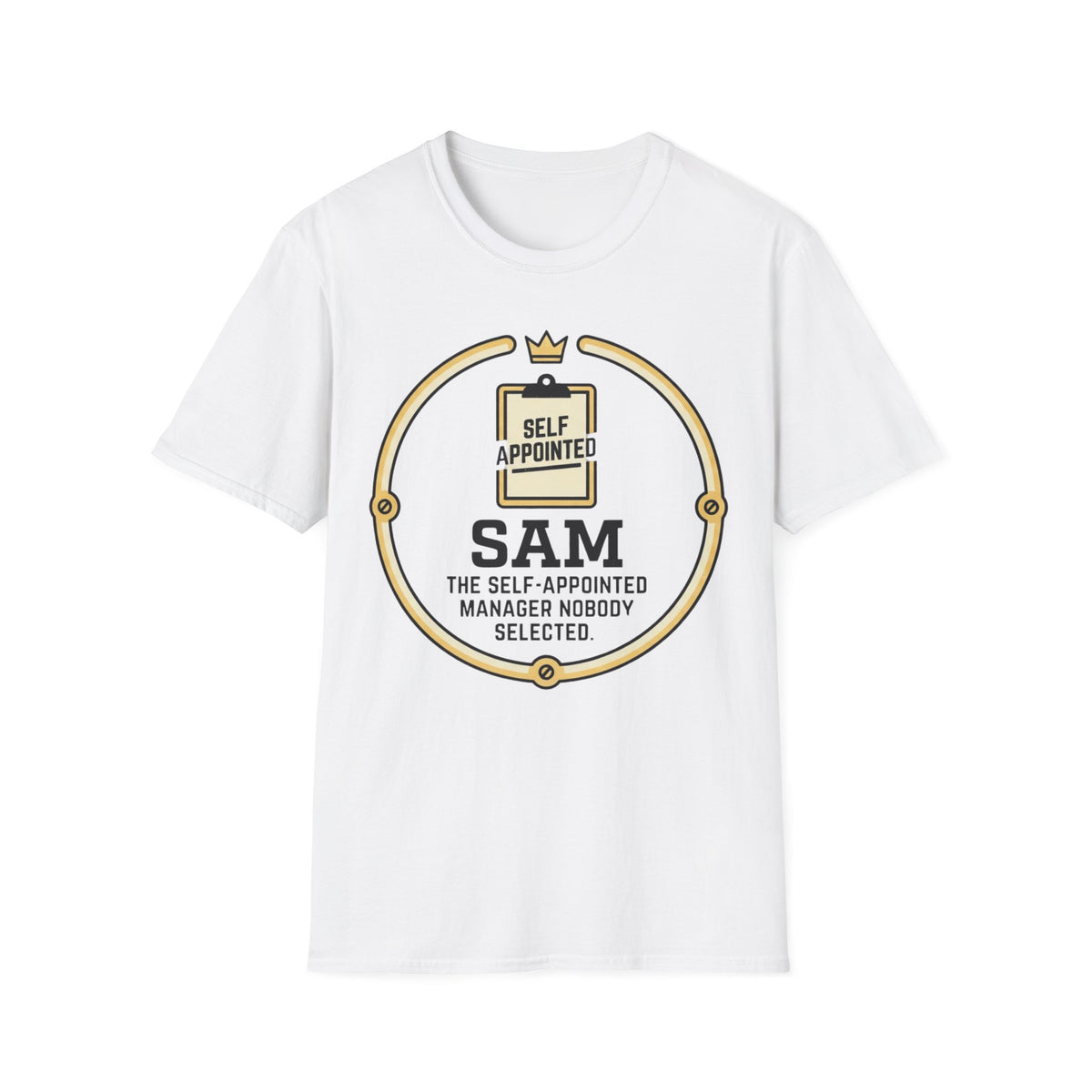 Sunshine funny UK trade t-shirt design — grey clouds follow him from the van to the site and back — Site Banter Co