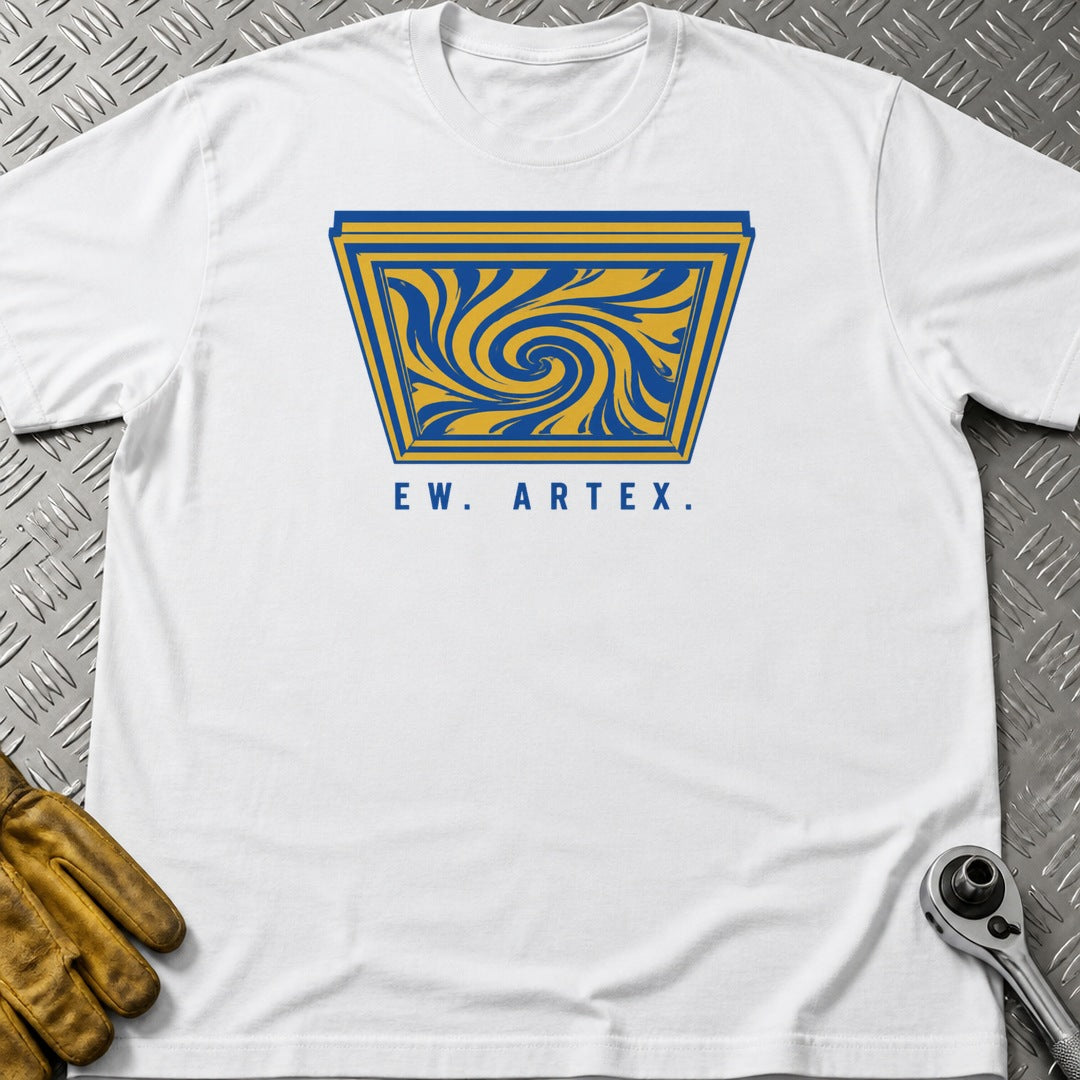 Ew Artex t-shirt flat lay