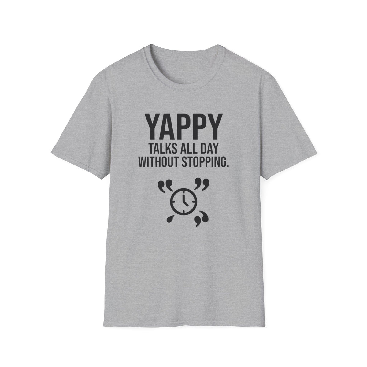 Yappy funny UK trade t-shirt design — a running commentary on everything, whether you asked or not — Site Banter Co