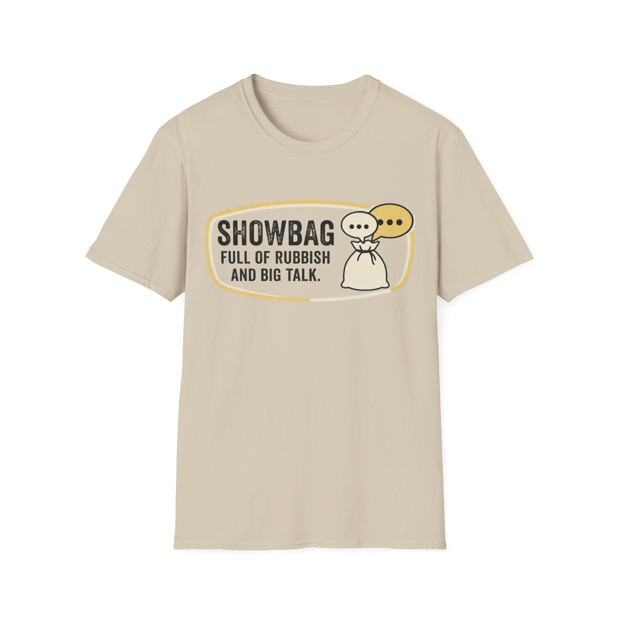 Show Bag funny UK trade t-shirt — Site Banter Co (product photo)