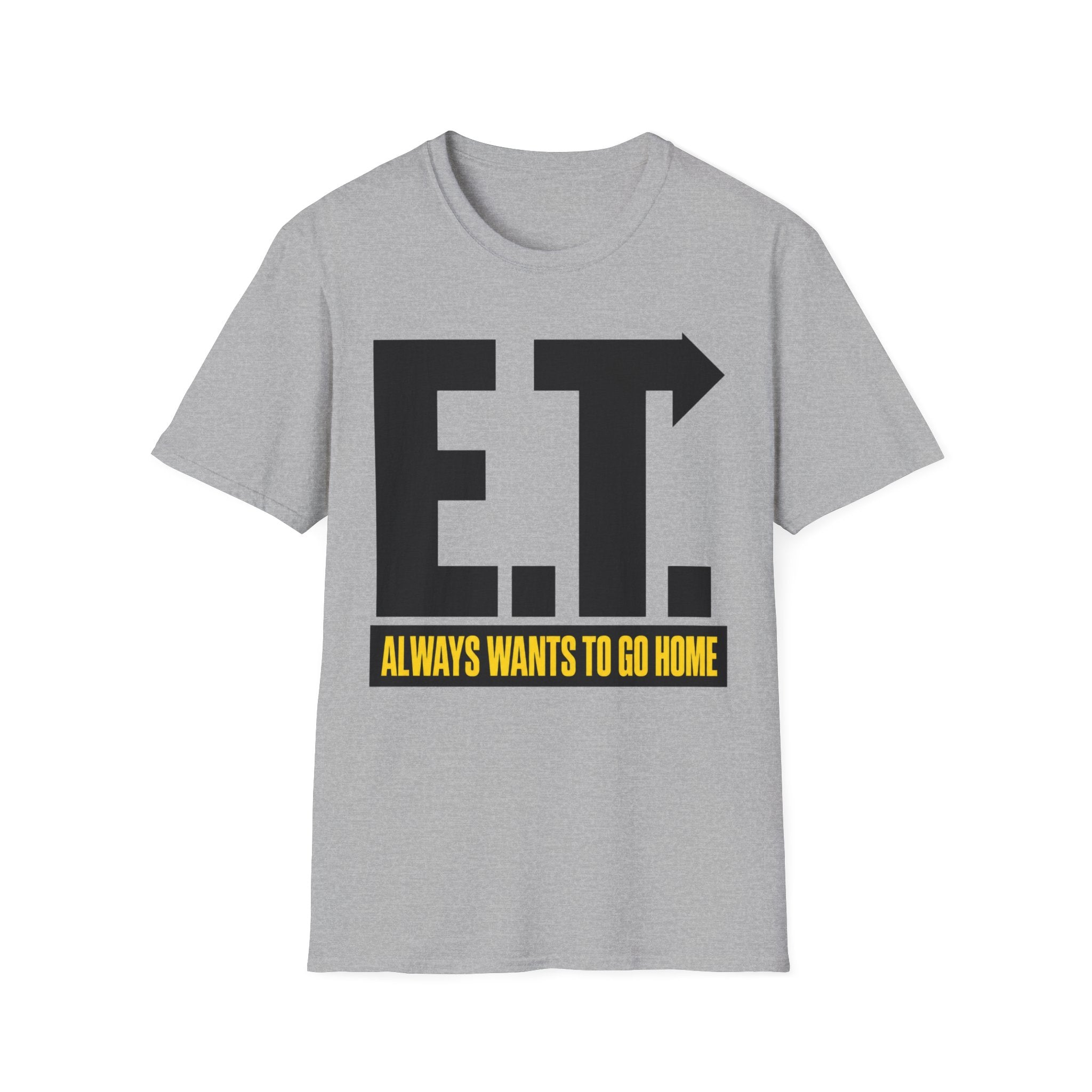ET funny UK trade t-shirt design — physically on site, mentally already back in the van — Site Banter Co (product photo)