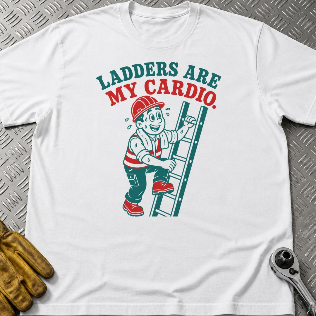 Ladder Cardio t-shirt flat lay