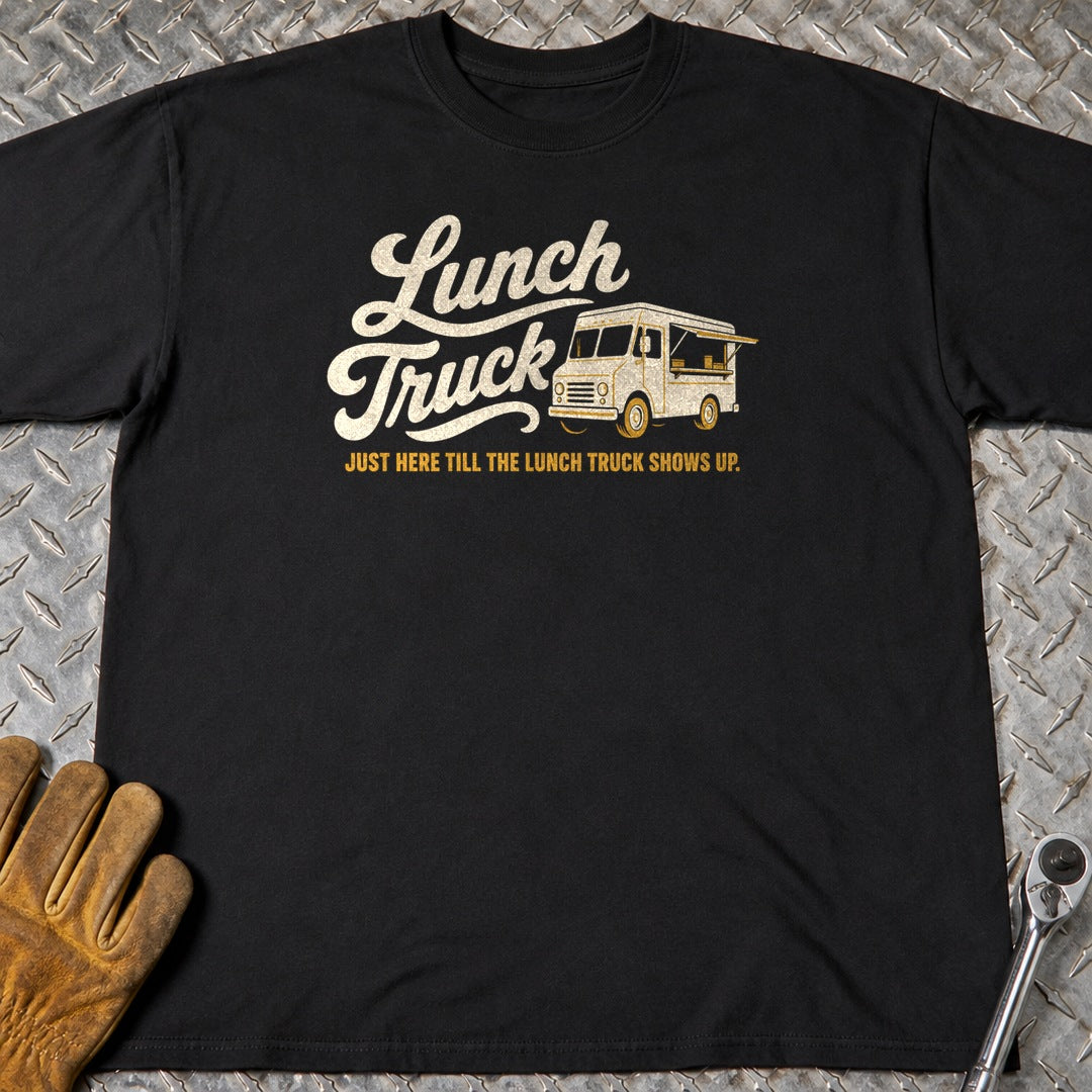Lunch Truck t-shirt flat lay