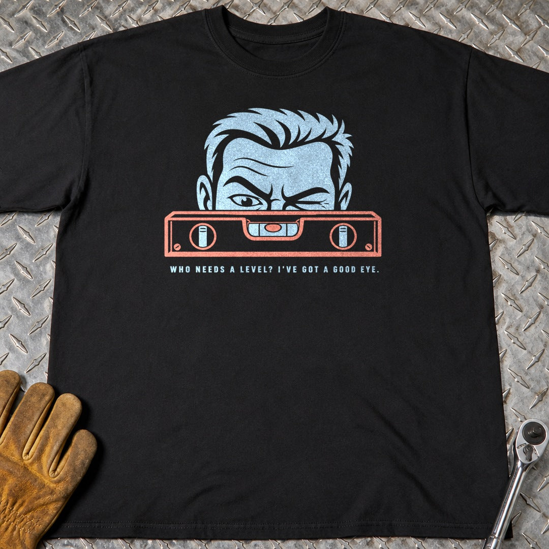 Good Eye t-shirt flat lay