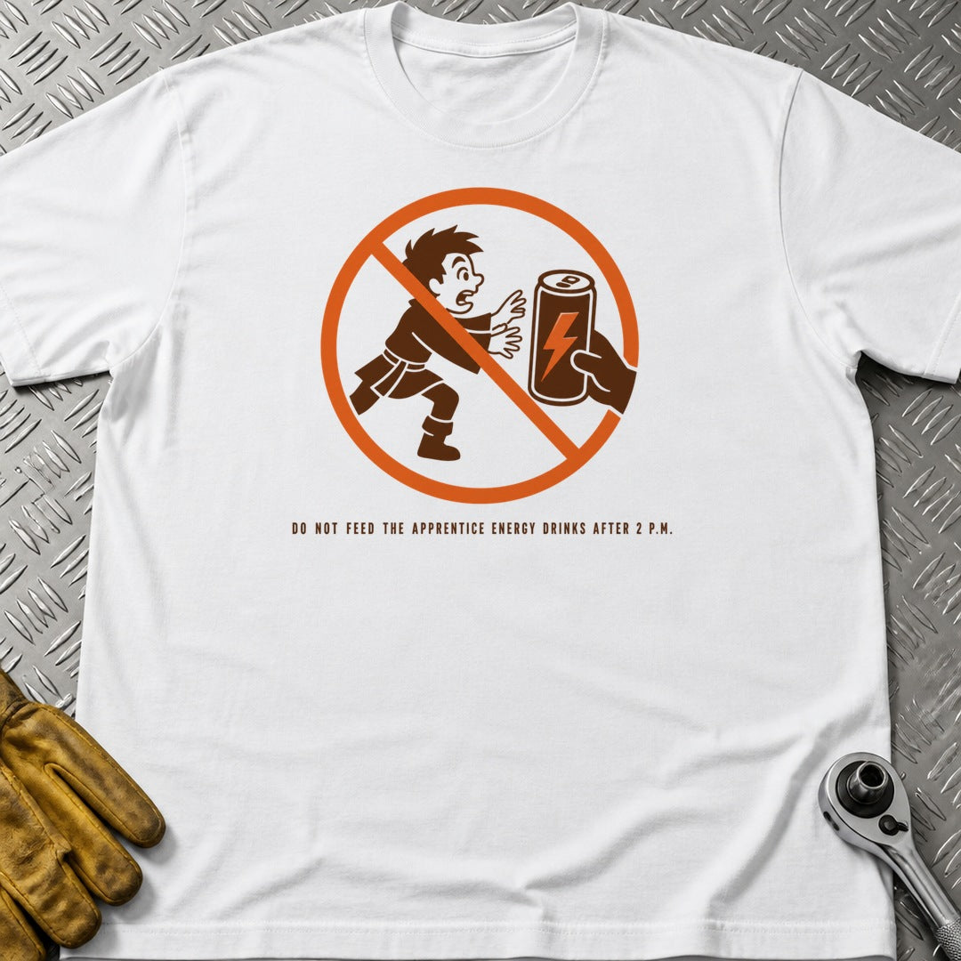 Feed Apprentice t-shirt flat lay