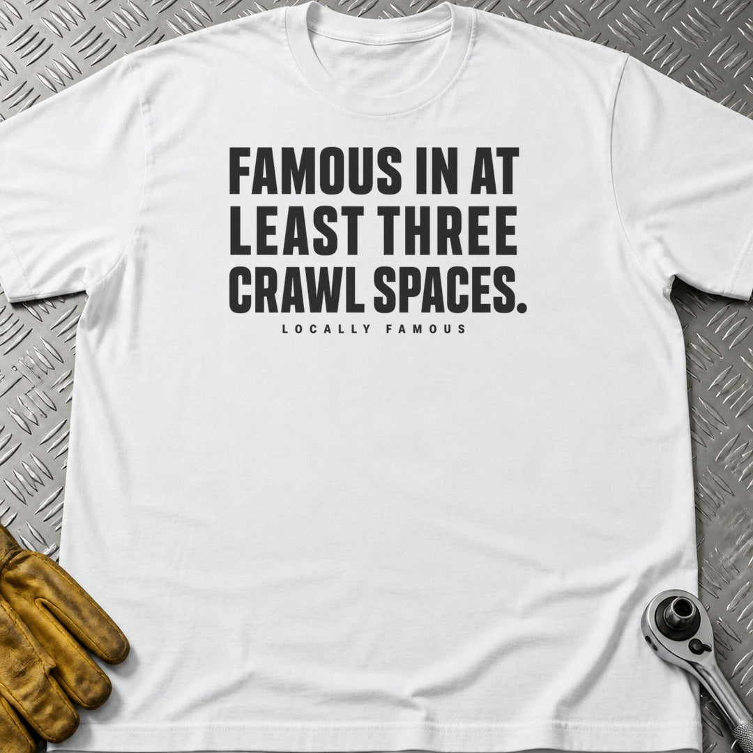 Locally Famous t-shirt flat lay