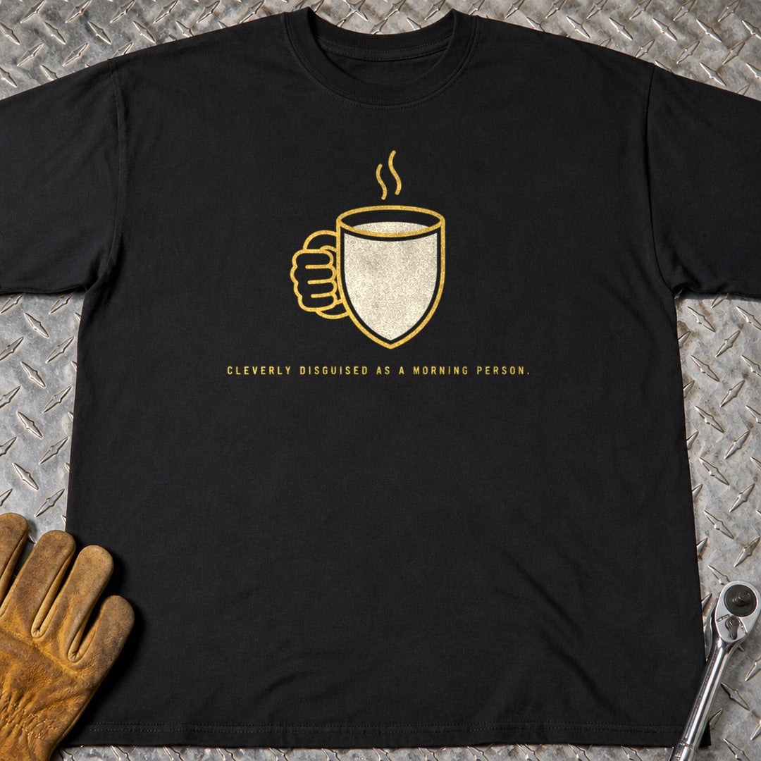 Morning Person t-shirt flat lay