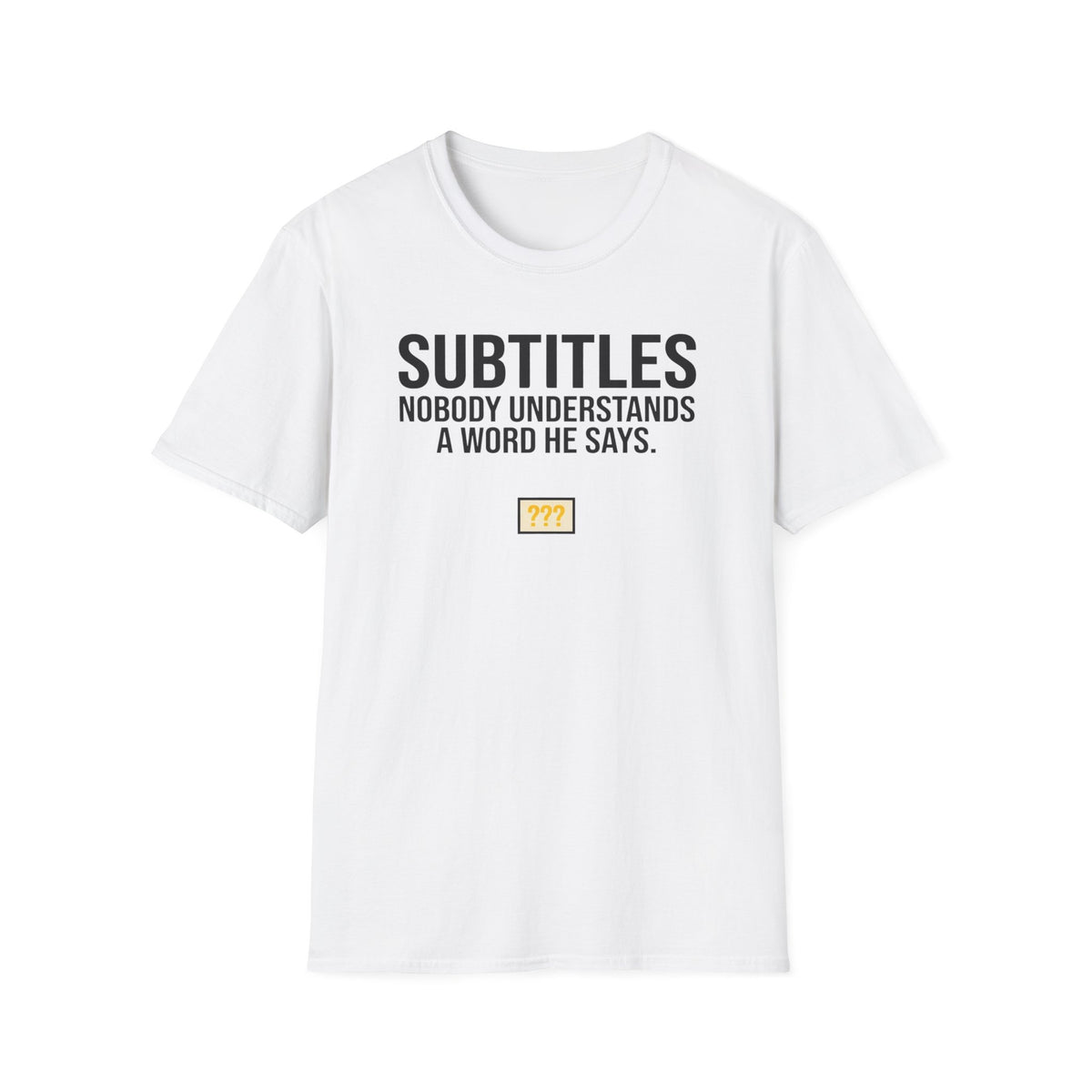 Subtitles funny UK trade t-shirt design — technically speaking English, practically speaking in code — Site Banter Co