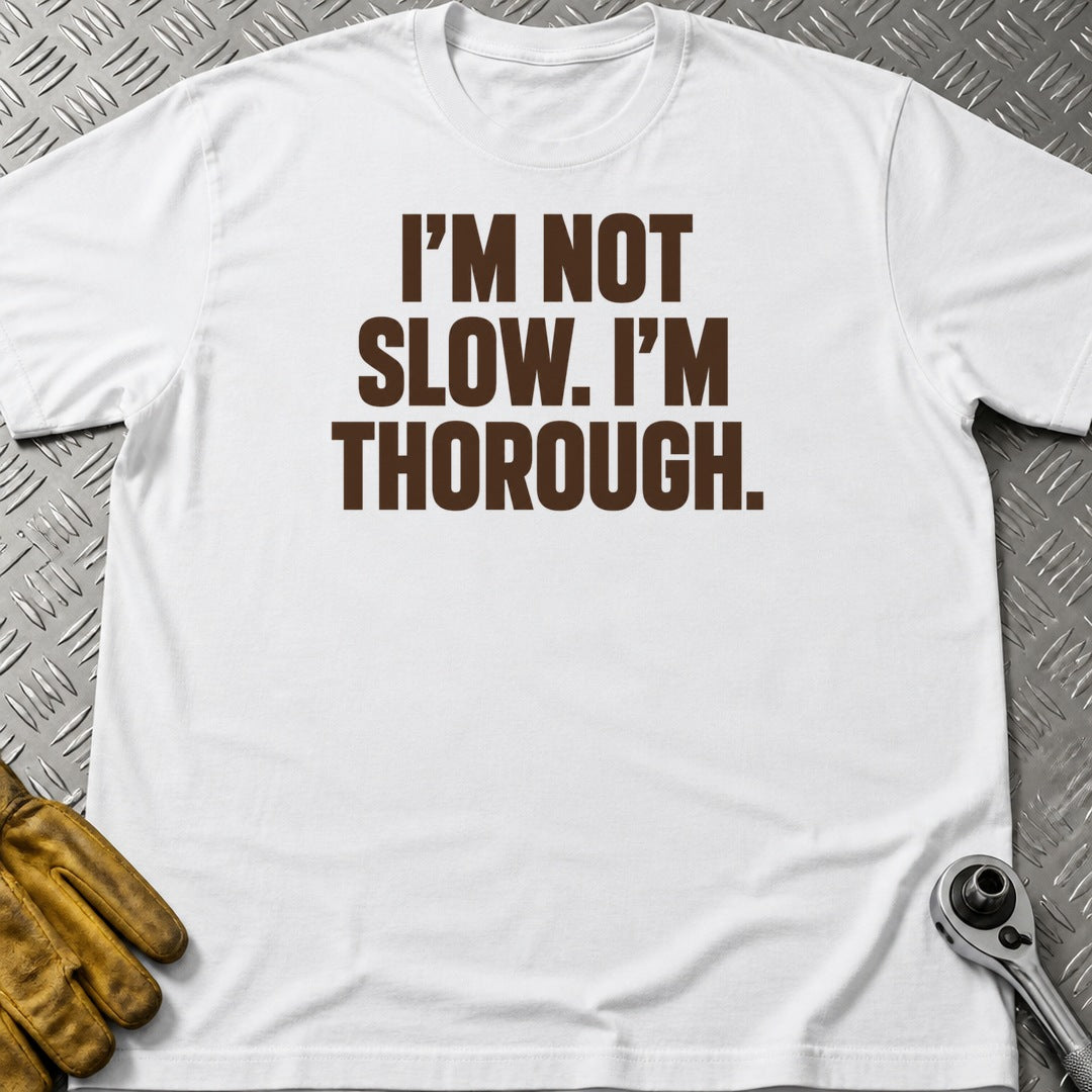 Not Slow t-shirt flat lay