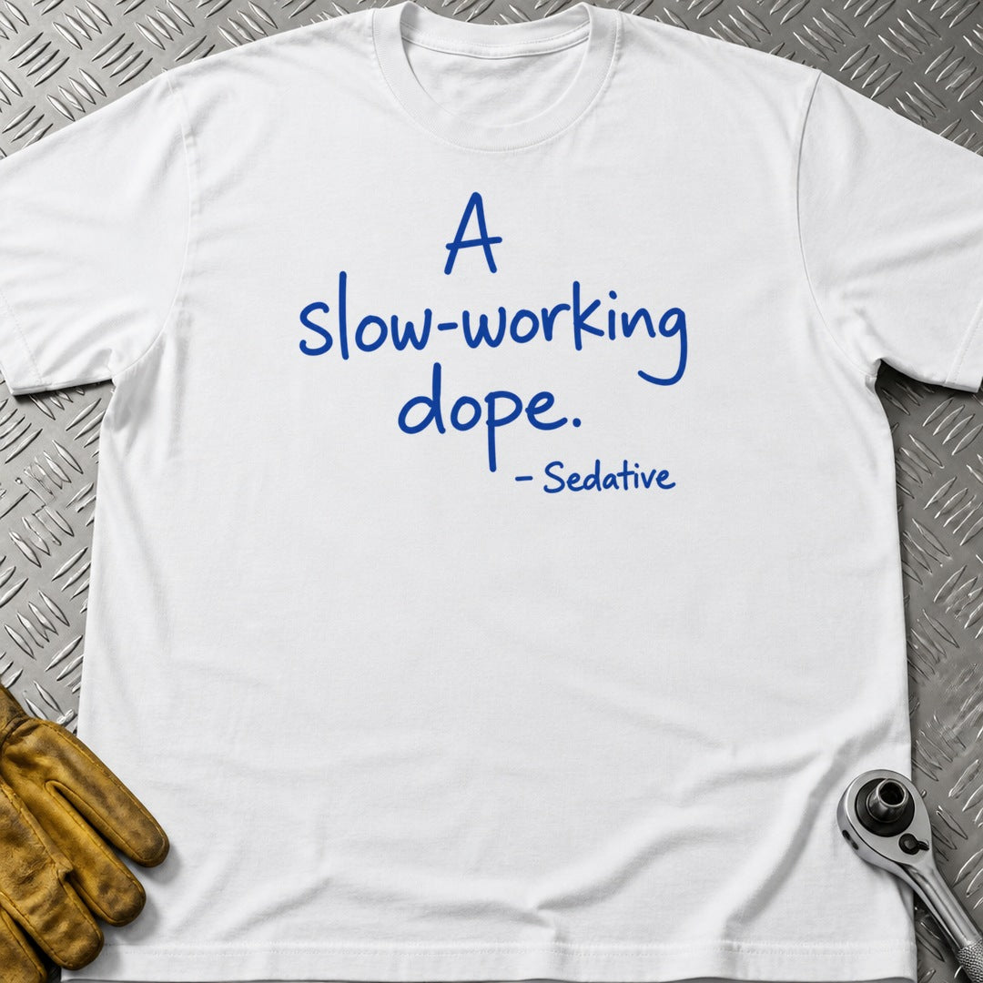 Sedative t-shirt flat lay
