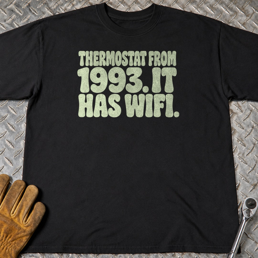 Thermostat 1993 t-shirt flat lay
