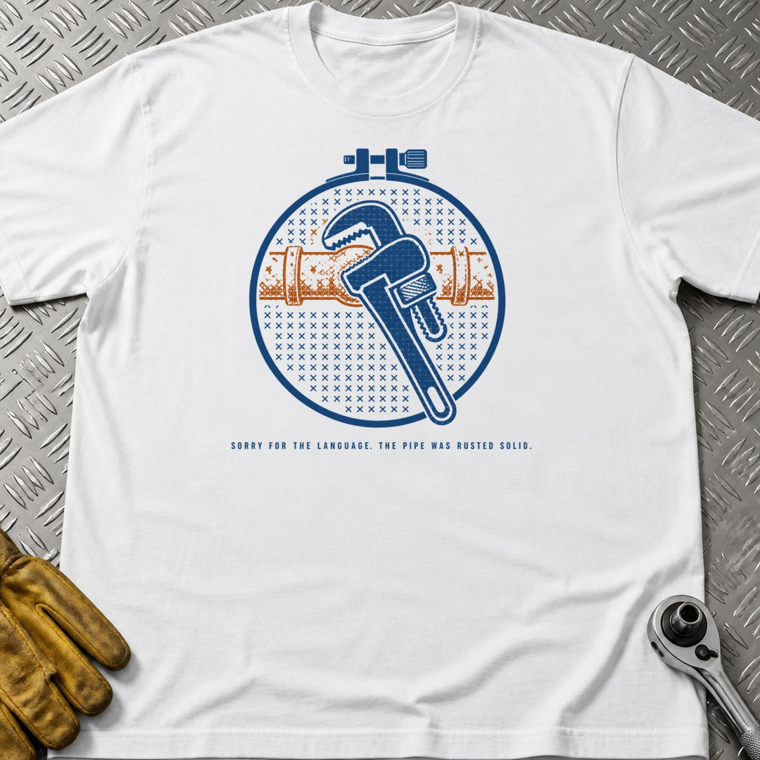 Sorry Language t-shirt flat lay