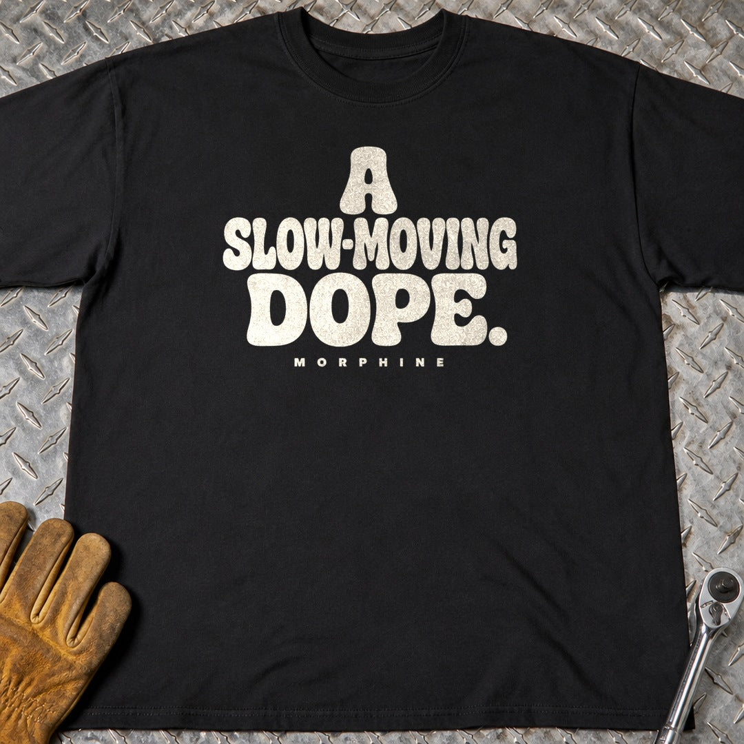 Morphine t-shirt flat lay