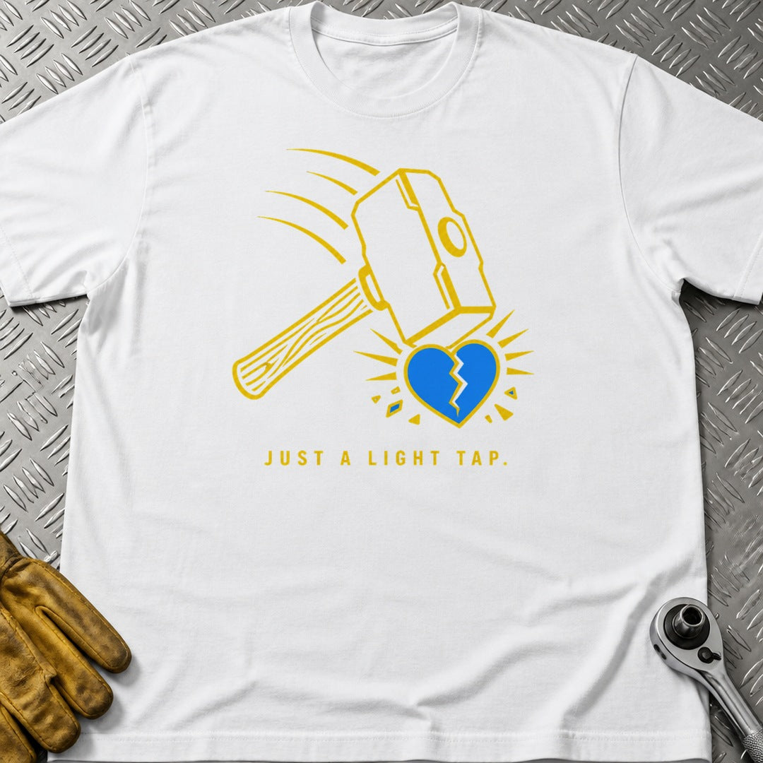Light Tap t-shirt flat lay