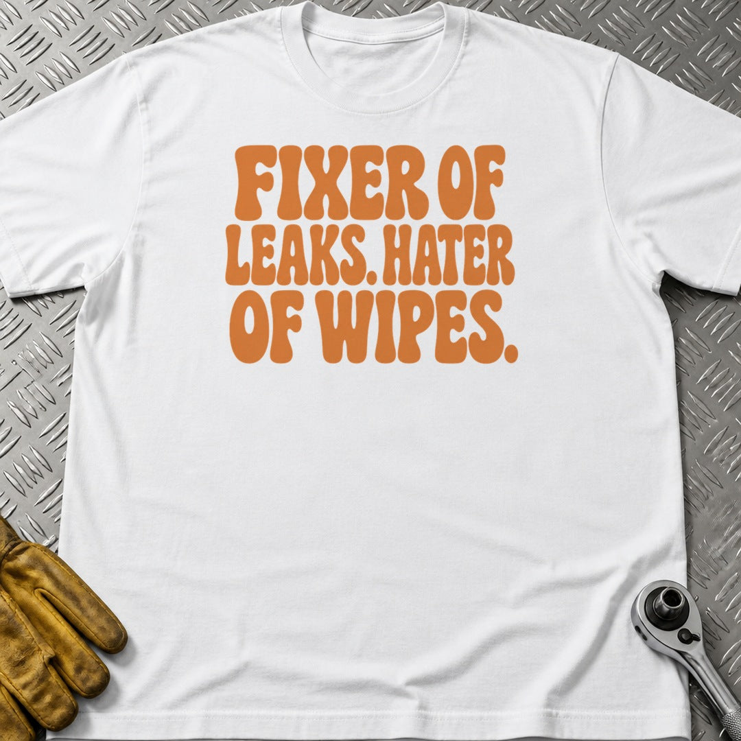Hater Of Wipes t-shirt flat lay