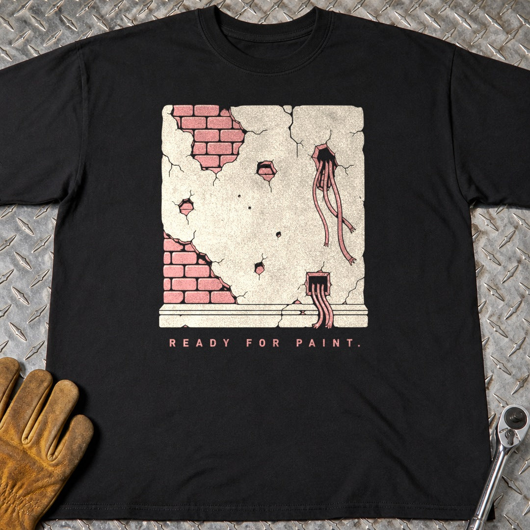 Ready For Paint t-shirt flat lay