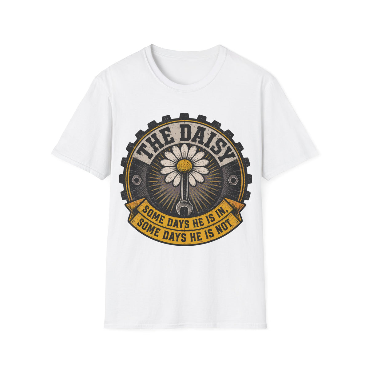 Daisy funny UK trade t-shirt design — pure luck of the draw whether today's an in day — Site Banter Co