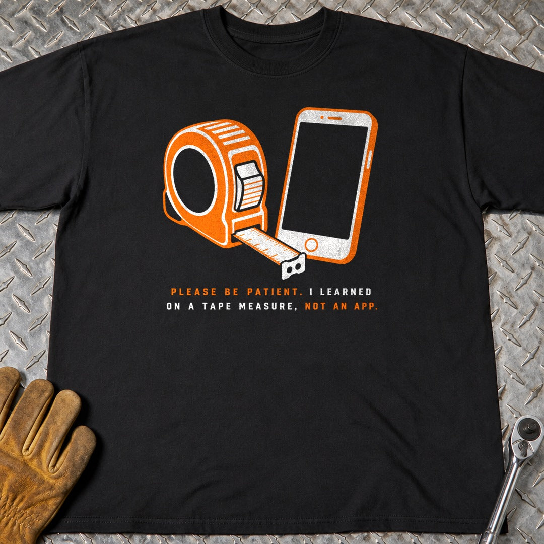 Not An App t-shirt flat lay