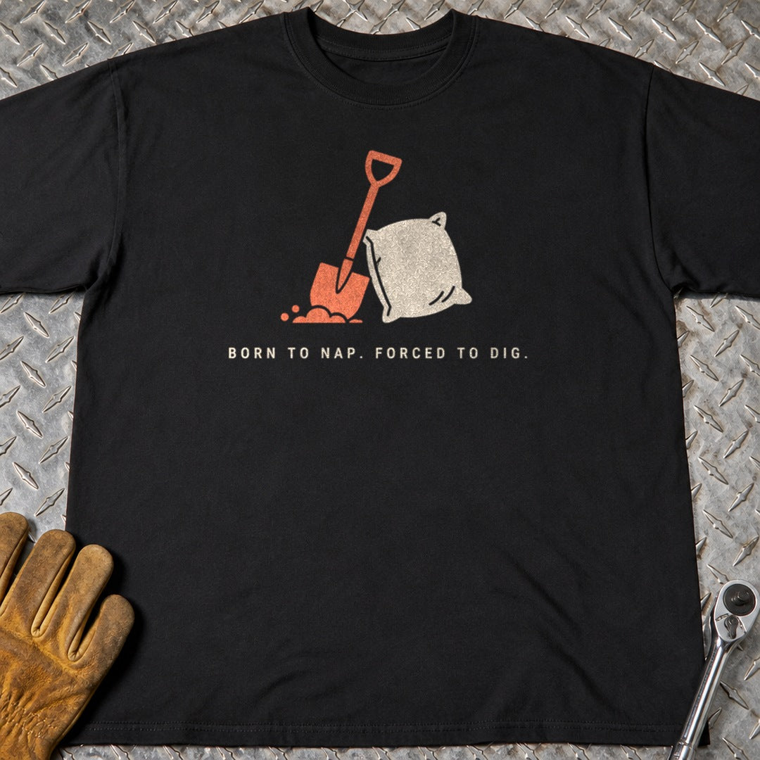 Born To Nap t-shirt flat lay