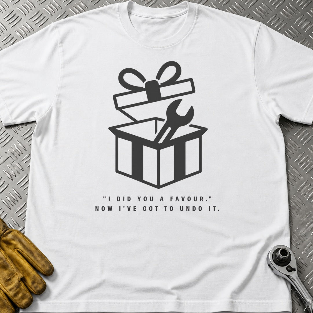 Did A Favour t-shirt flat lay