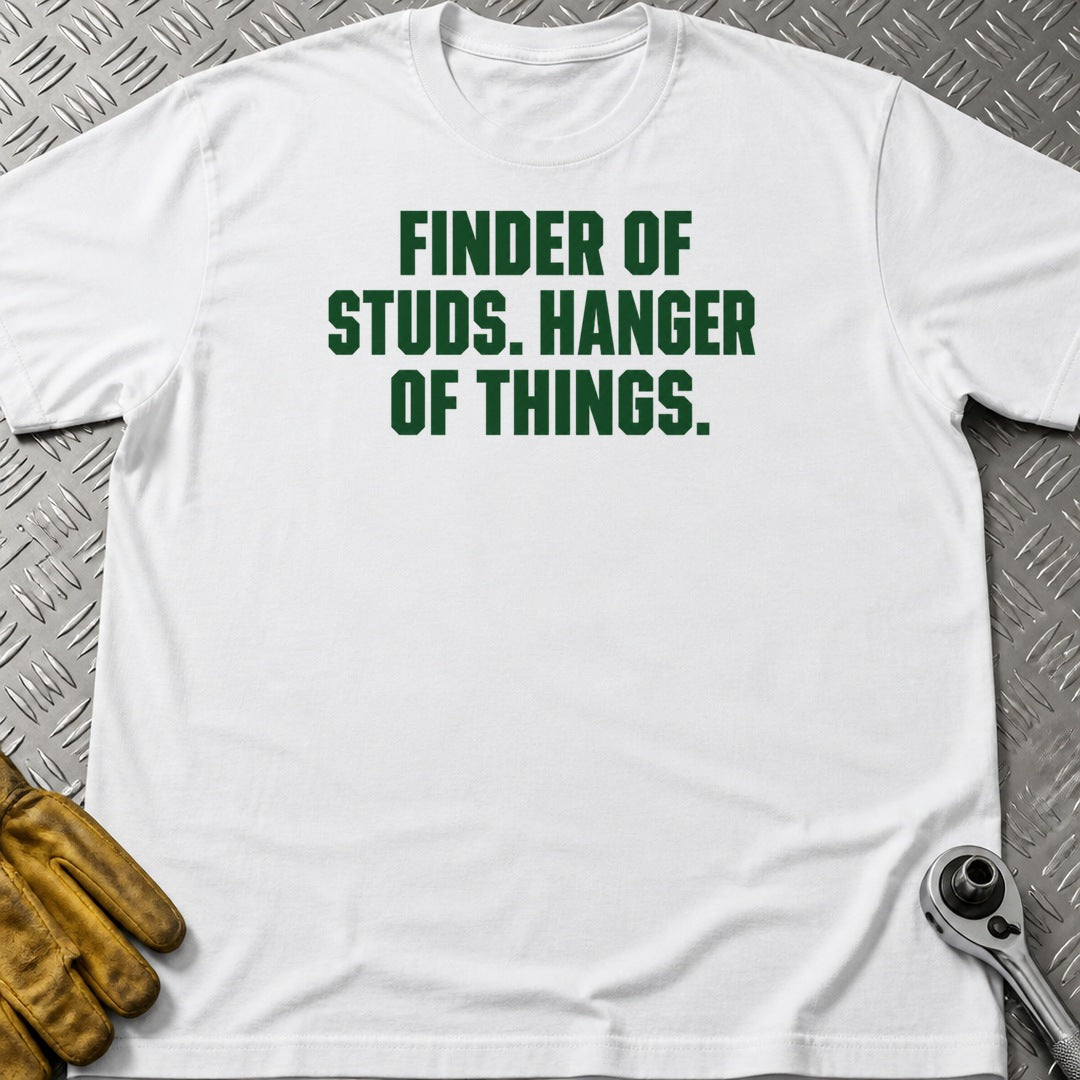 Finder Of Studs t-shirt flat lay