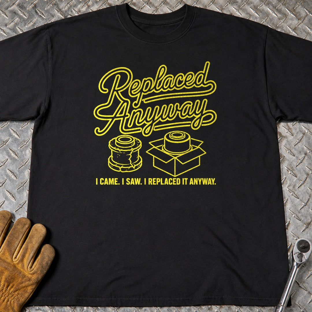 Replaced Anyway t-shirt flat lay