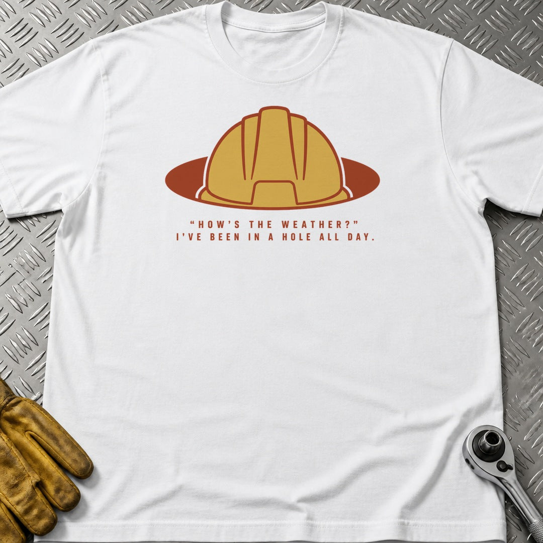 In A Hole t-shirt flat lay