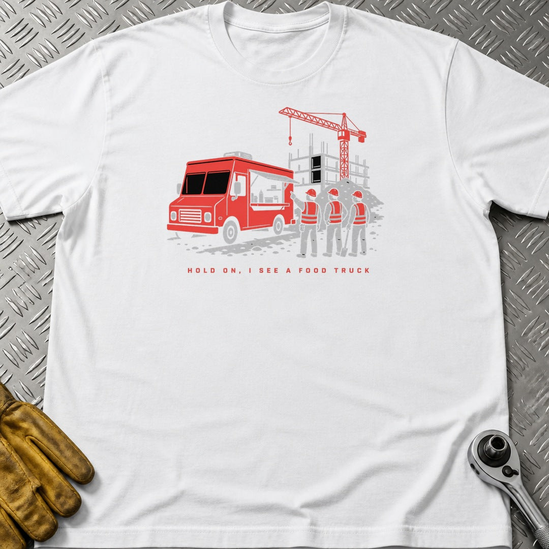 Food Truck t-shirt flat lay