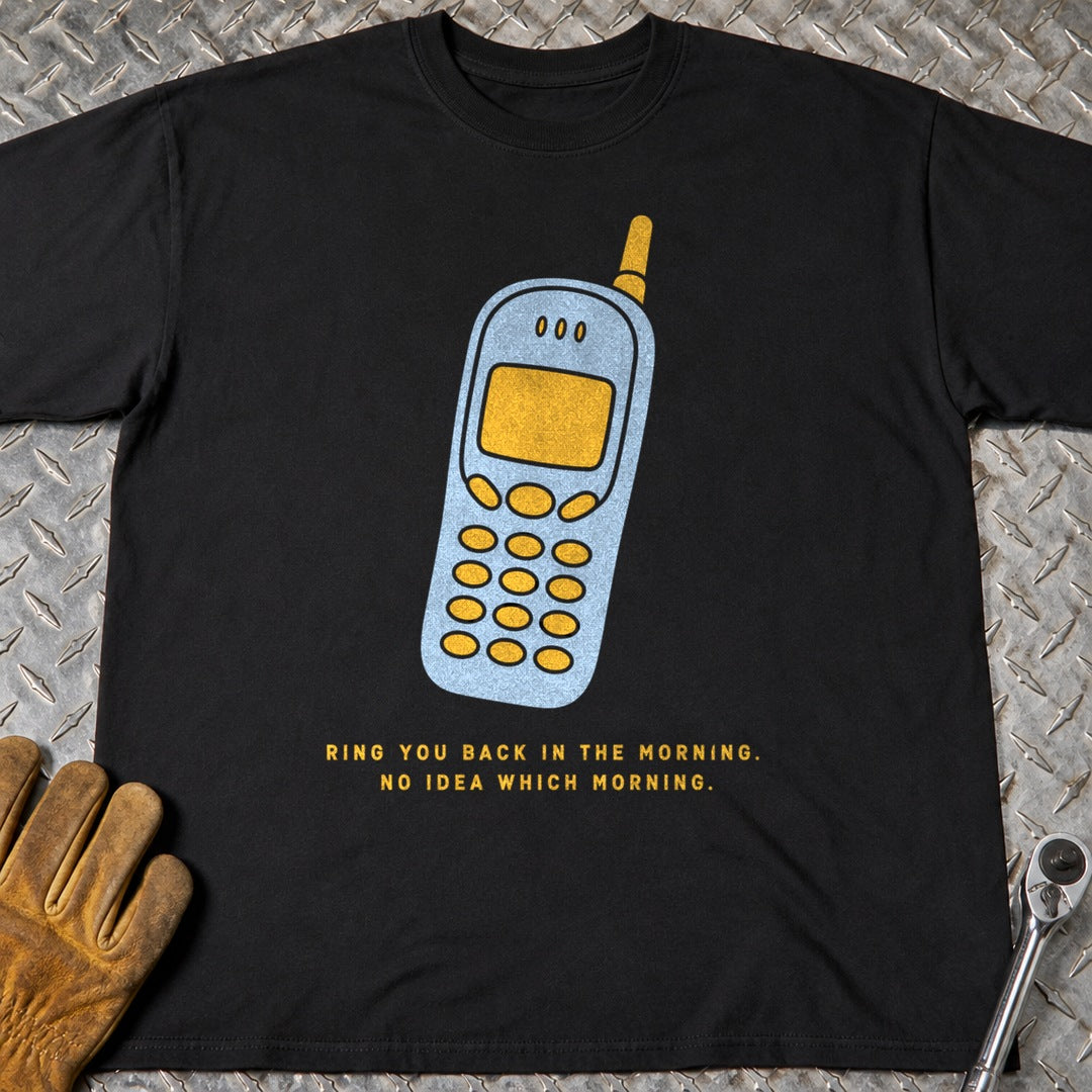 Ring You Back t-shirt flat lay