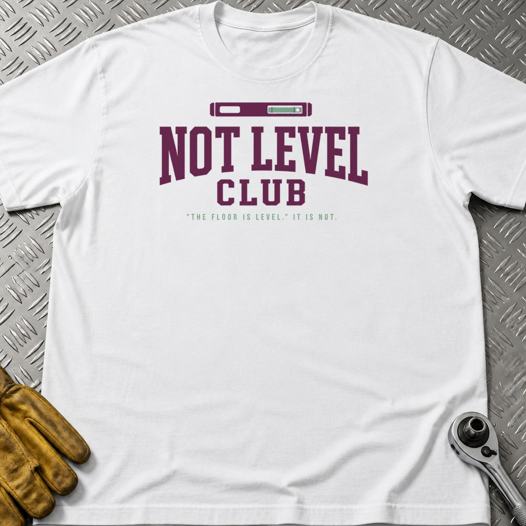 Not Level t-shirt flat lay