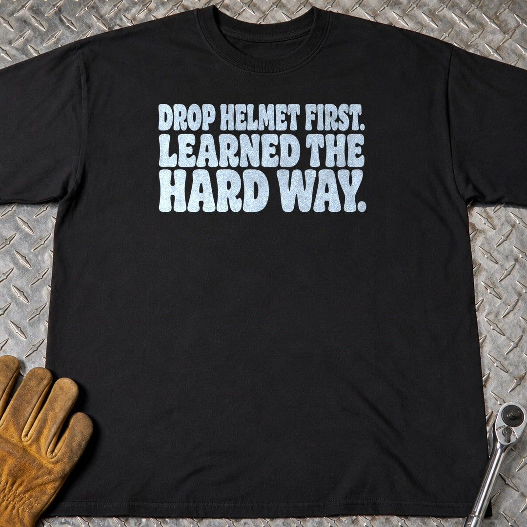 Drop Helmet t-shirt flat lay