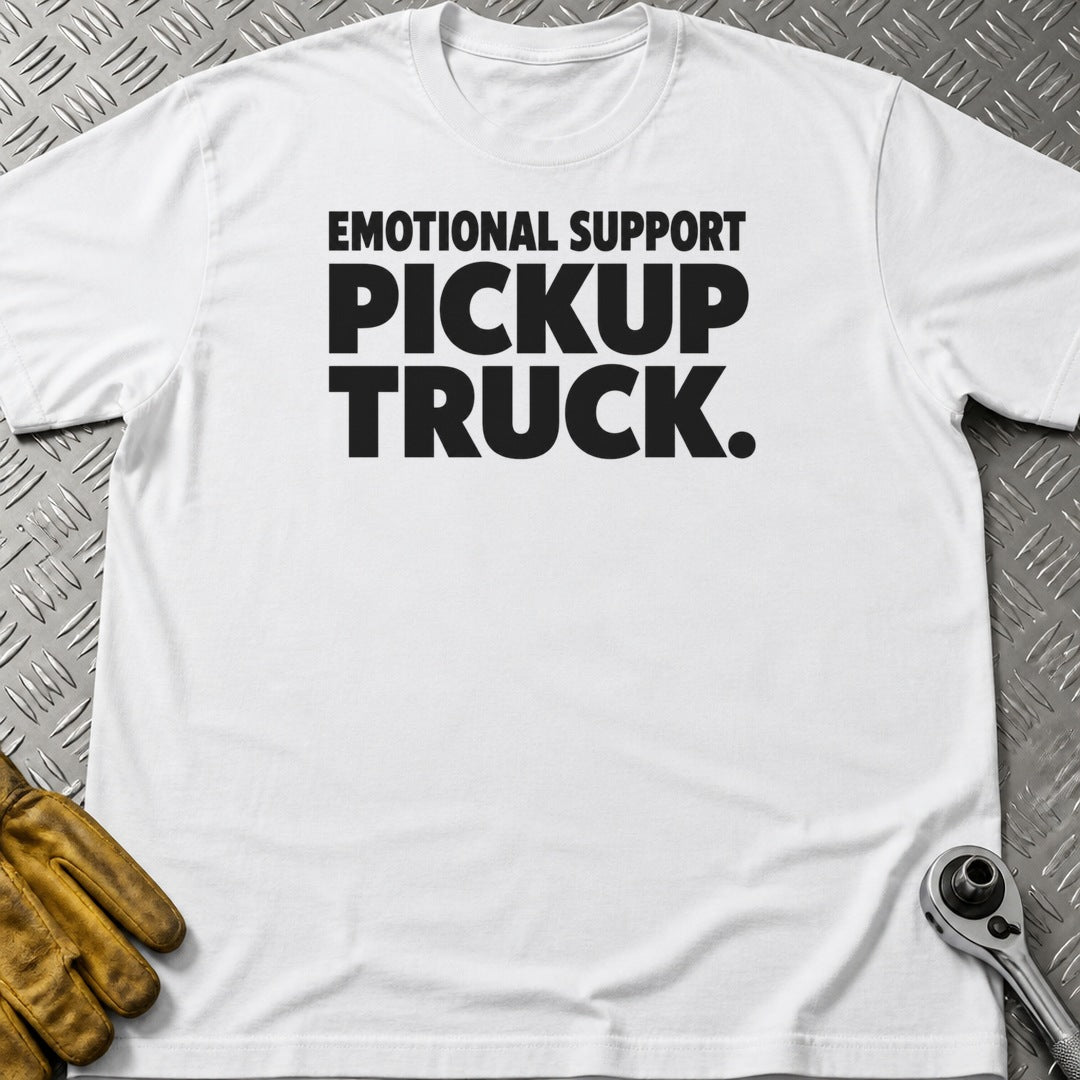 Support Truck t-shirt flat lay