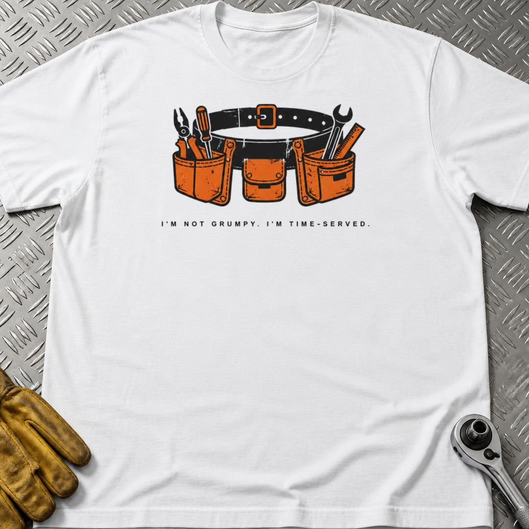 Not Grumpy t-shirt flat lay