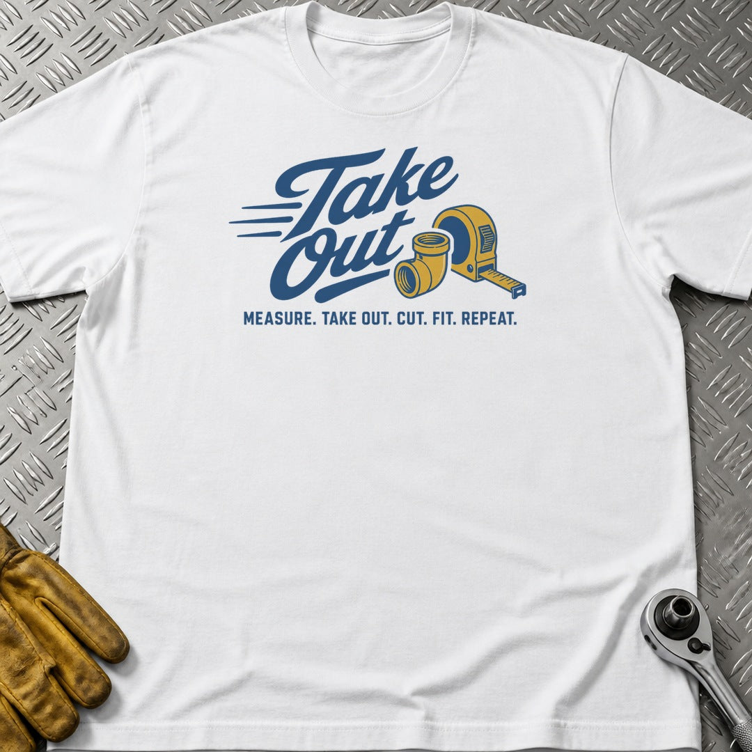 Take Out t-shirt flat lay