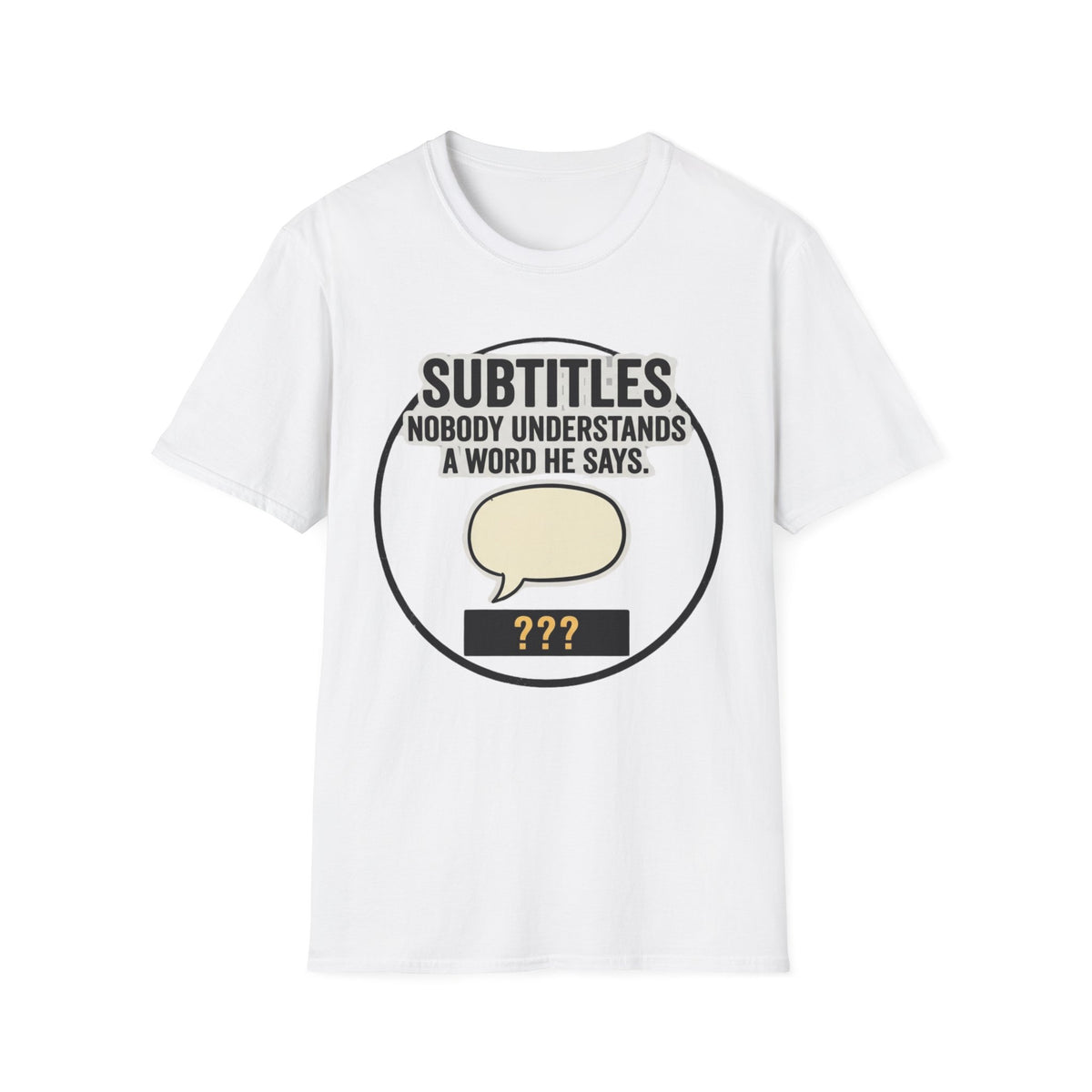Subtitles funny UK trade t-shirt design — you need a translator just to understand the job update — Site Banter Co