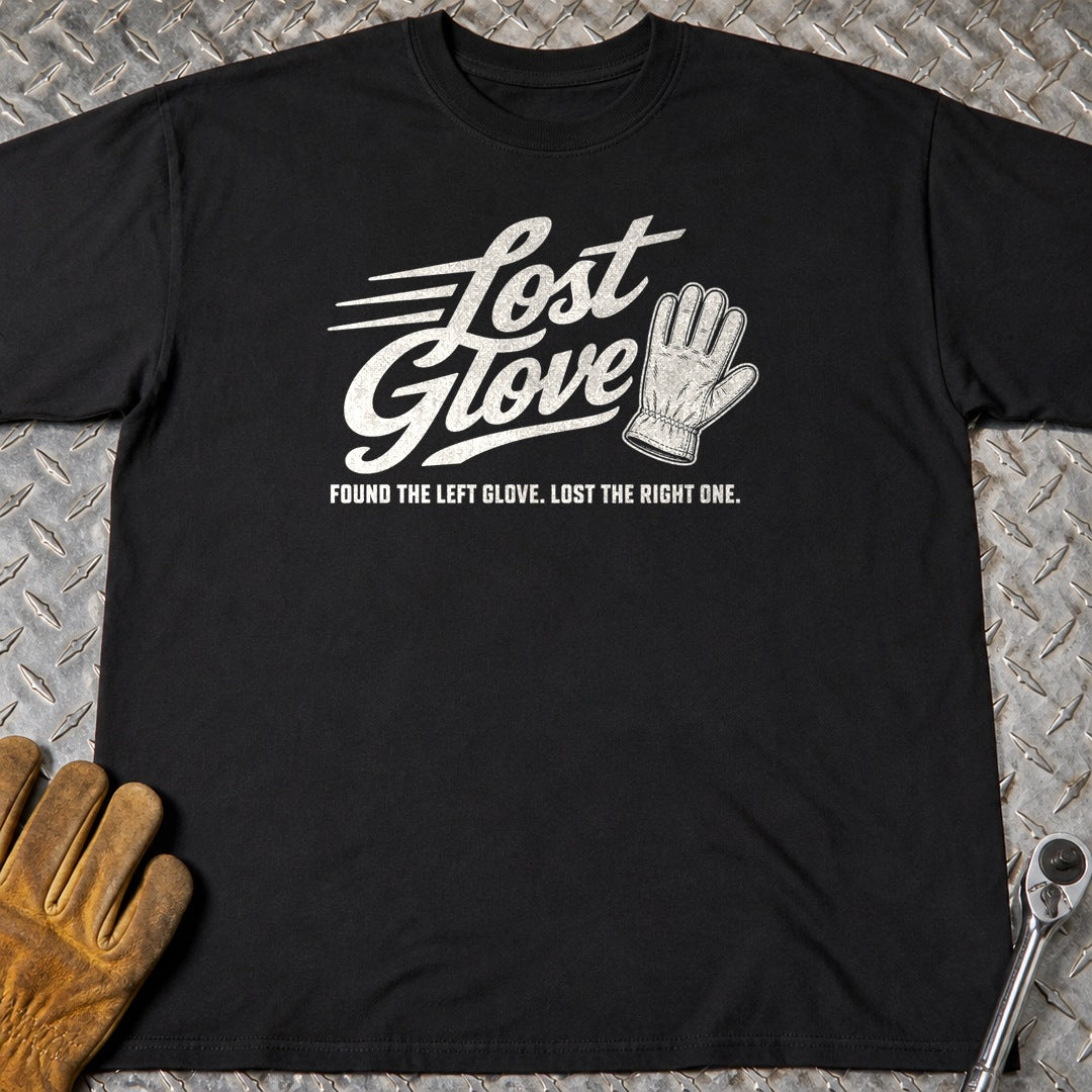Lost Glove t-shirt flat lay