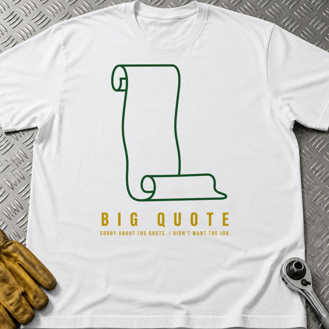 Big Quote t-shirt flat lay