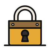 Construction-style padlock for secure checkout