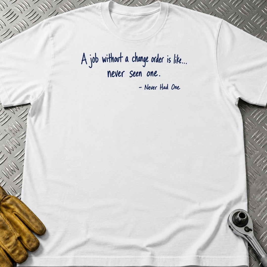 Never Had One t-shirt flat lay
