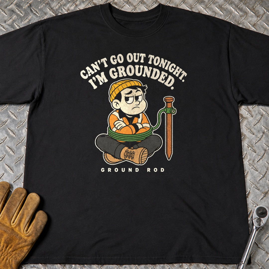 Ground Rod t-shirt flat lay