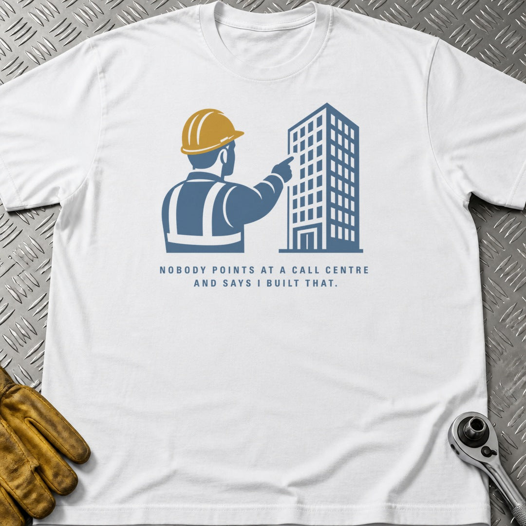 Call Centre t-shirt flat lay