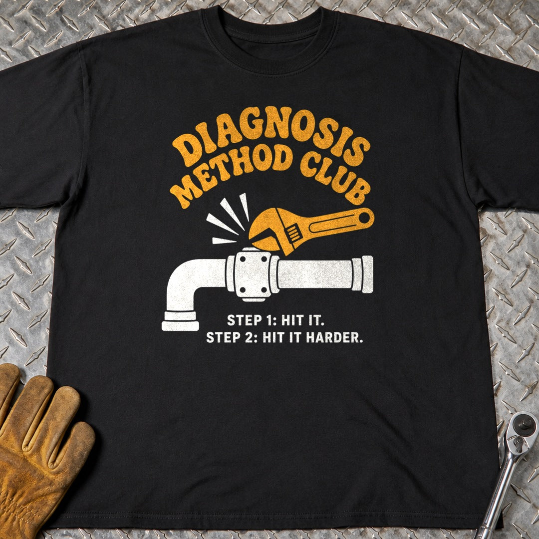 Diagnosis Method t-shirt flat lay