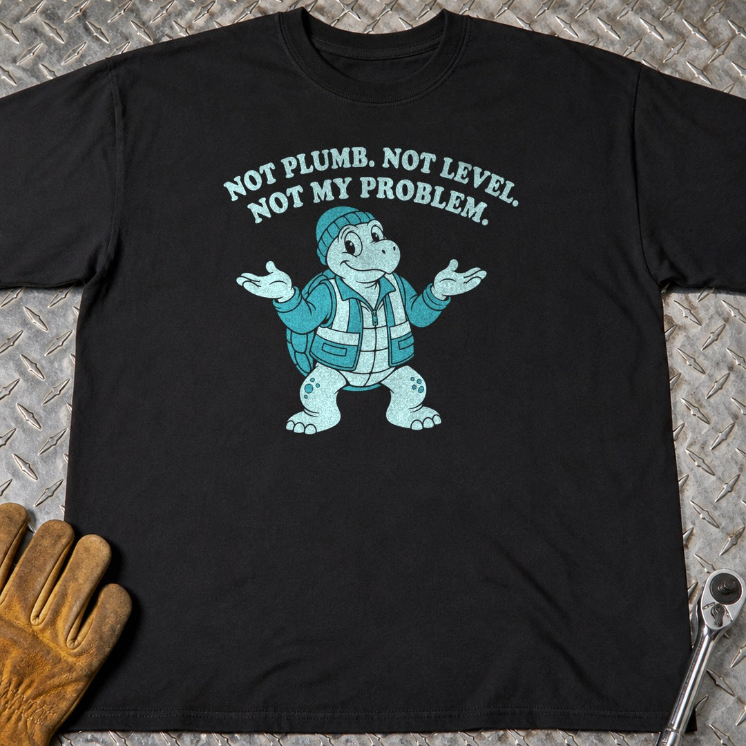 Not Plumb t-shirt flat lay