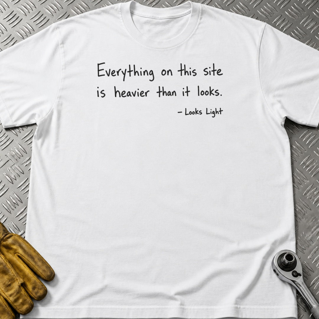 Looks Light t-shirt flat lay