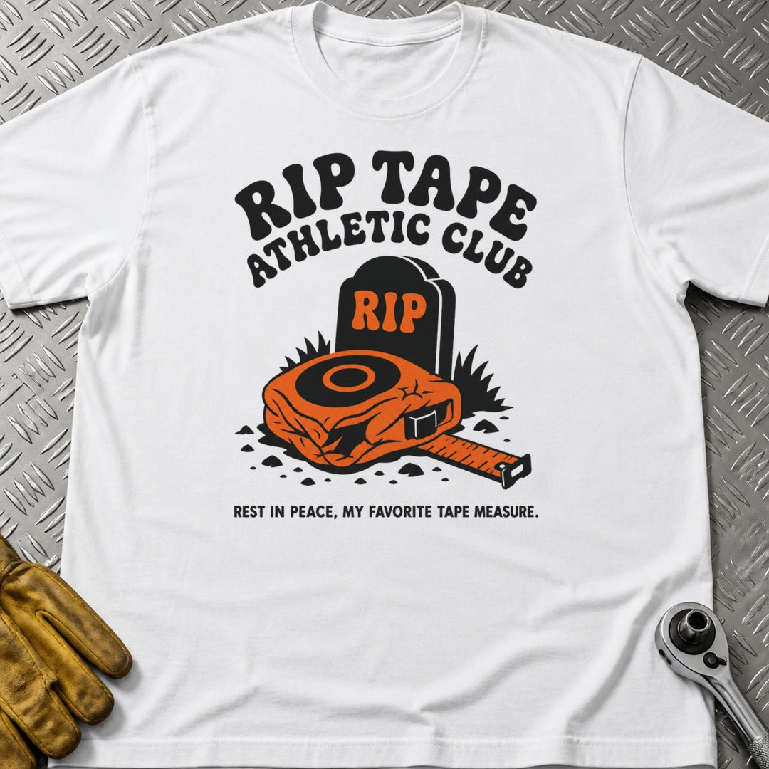 RIP Tape t-shirt flat lay