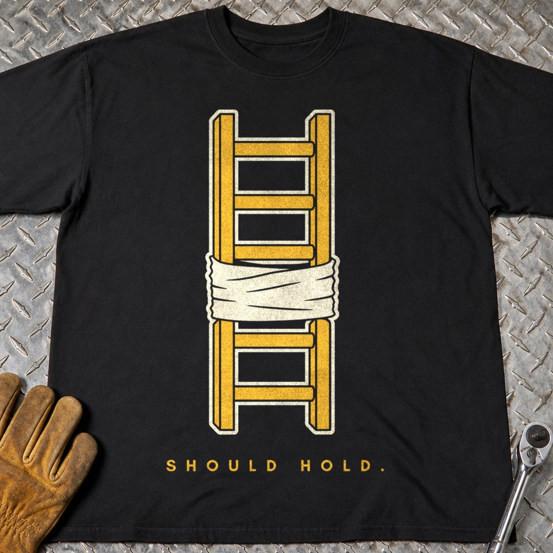 Should Hold t-shirt flat lay